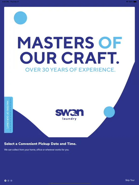 Capturas de tela do Swan Laundry & Dry Cleaning iPad 