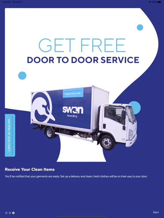 Capturas de tela do Swan Laundry & Dry Cleaning iPad 