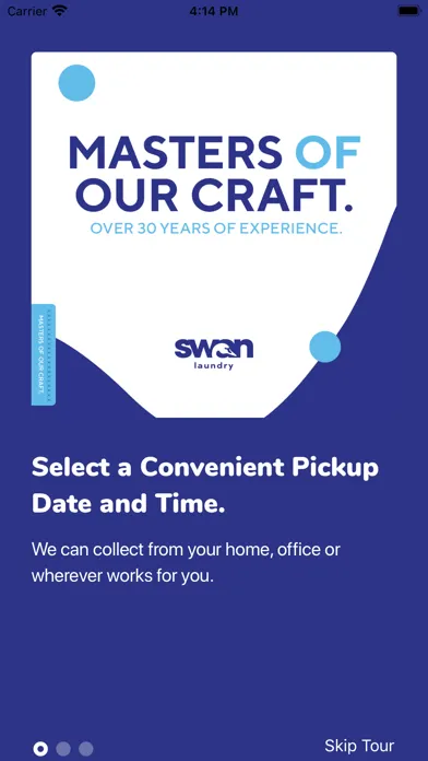 Capturas de tela do Swan Laundry & Dry Cleaning