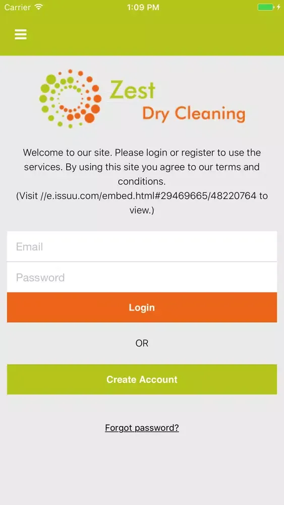 Zest Dry Cleaning スクリーンショット