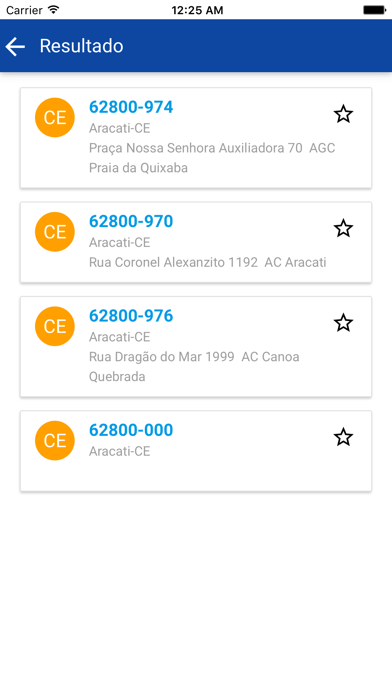 Consulte CEP应用截图