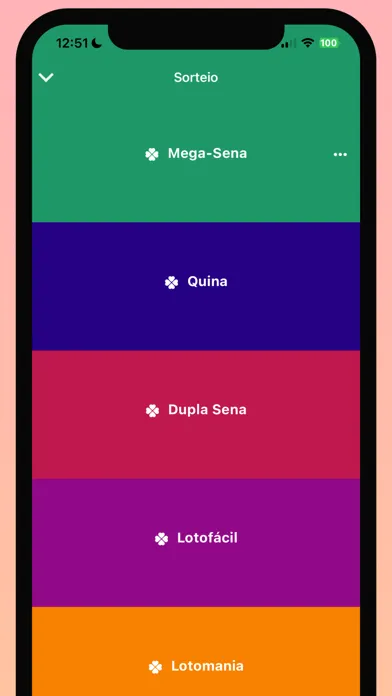 Ảnh chụp màn hình của Mega Loterias