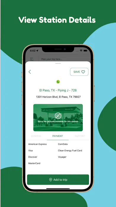 Captures d'écran de Clean Energy Station Locator