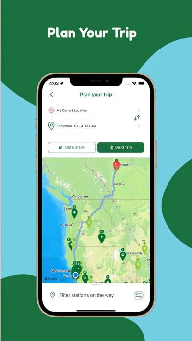 Captures d'écran de Clean Energy Station Locator