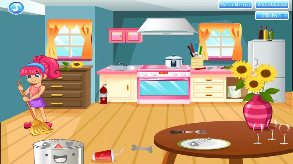 Zrzuty ekranu cleaning house decorating games girl for free