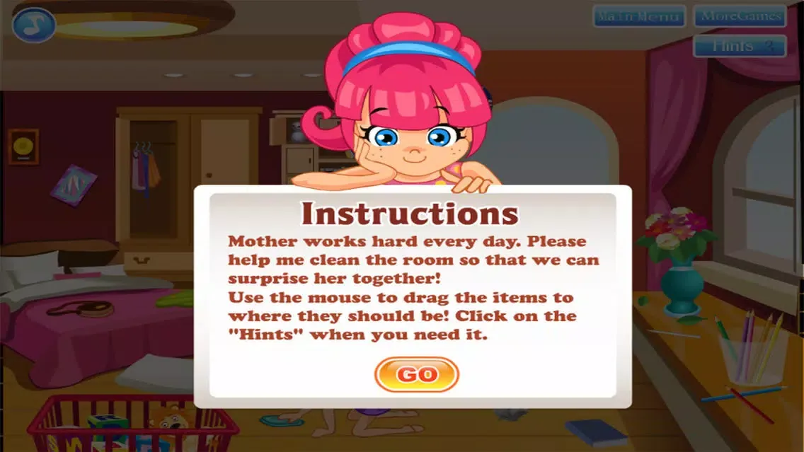 Zrzuty ekranu cleaning house decorating games girl for free