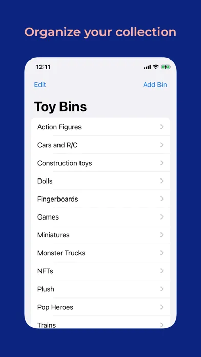 ภาพหน้าจอของ Toy Bins