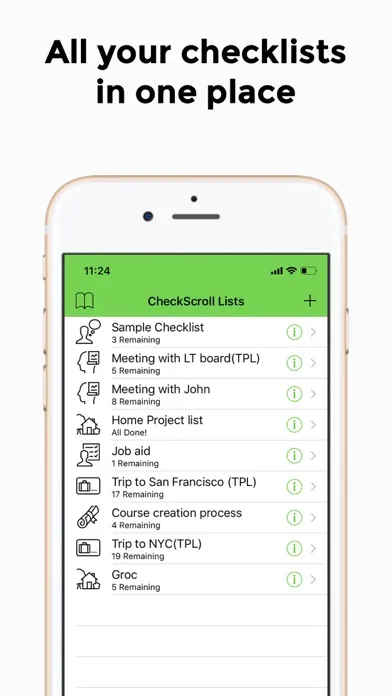 ภาพหน้าจอของ CheckScroll Checklists