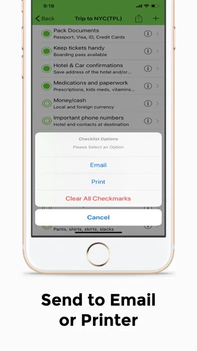 ภาพหน้าจอของ CheckScroll Checklists