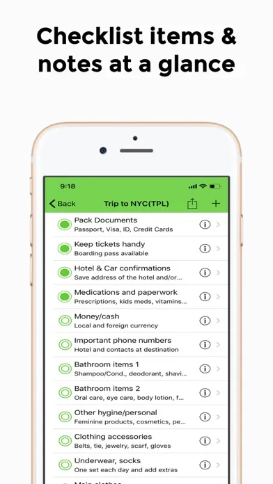 ภาพหน้าจอของ CheckScroll Checklists