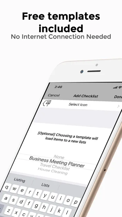 ภาพหน้าจอของ CheckScroll Checklists