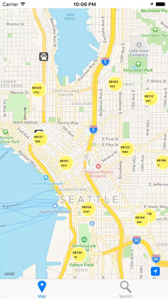 Capturas de tela do Cleanly Seattle/King County-Restaurant Inspections