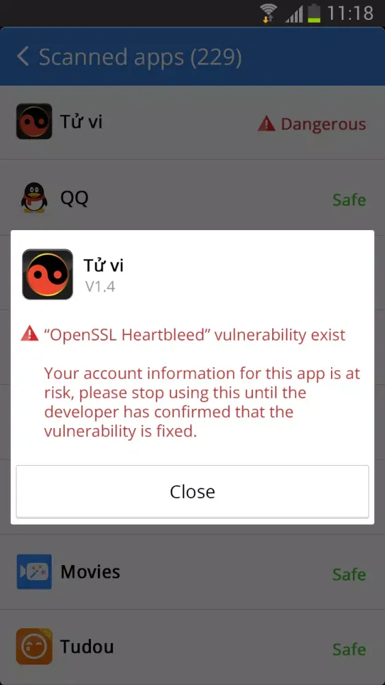 Capturas de pantalla de Heartbleed Detector