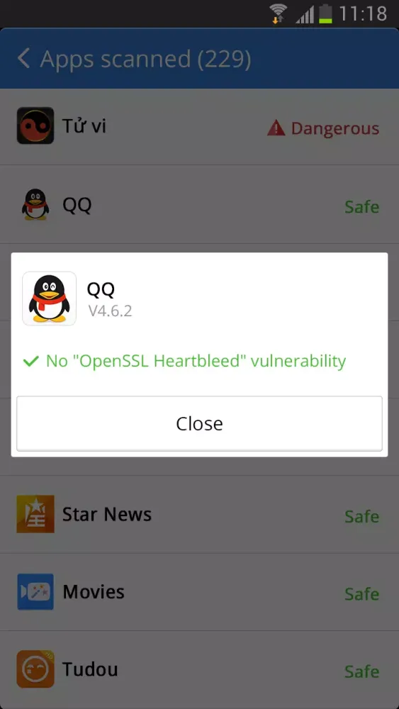 Capturas de pantalla de Heartbleed Detector