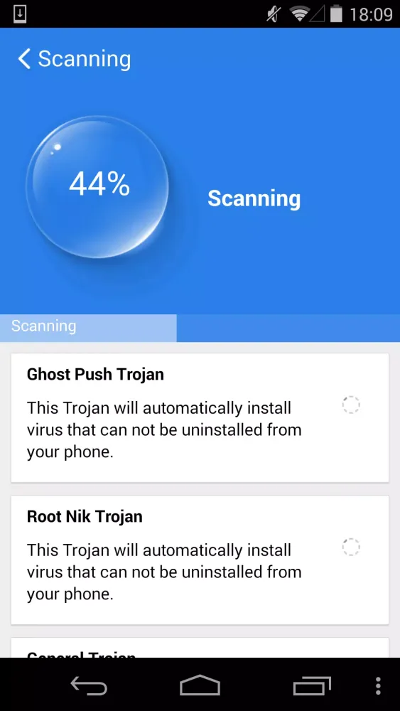 Ảnh chụp màn hình của Stubborn Trojan Killer