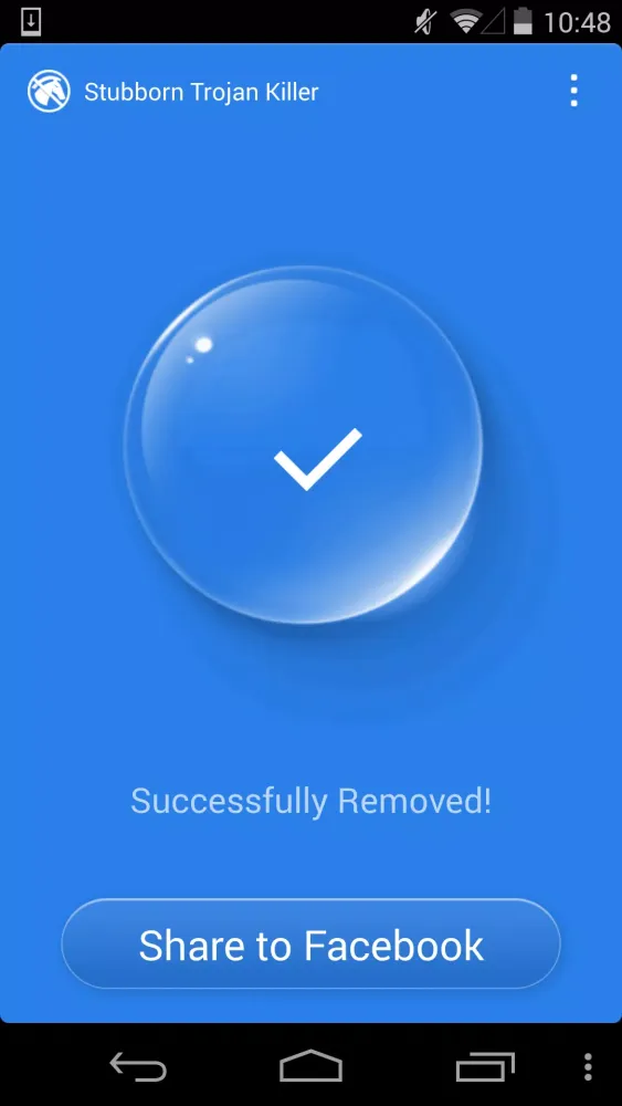 Ảnh chụp màn hình của Stubborn Trojan Killer