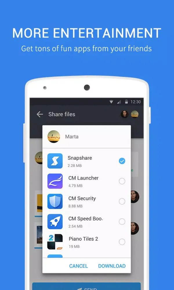 Capturas de pantalla de SnapShare