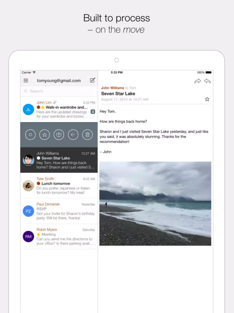 Dispatch: Email meets GTD iPad 應用截圖