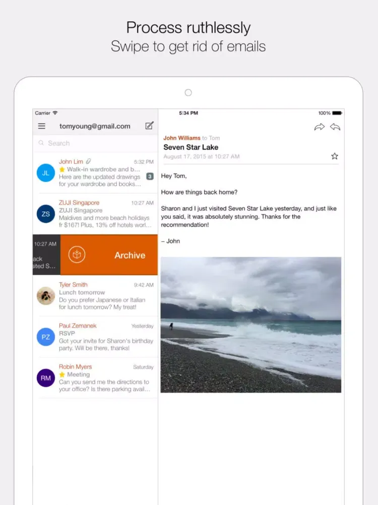 Dispatch: Email meets GTD iPad 應用截圖