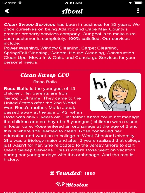 تصاویر Clean Sweep Services iPad 