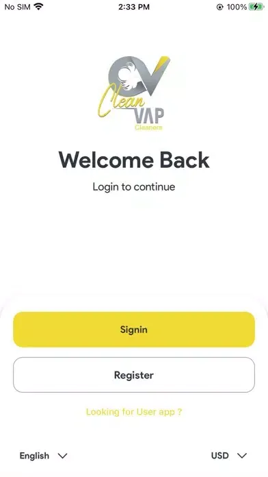 Tangkapan layar Clean Vap Cleaners