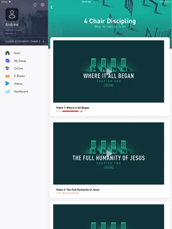 Tangkapan skrin Like Jesus App iPad 