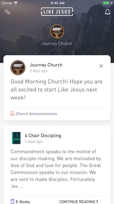 Tangkapan skrin Like Jesus App
