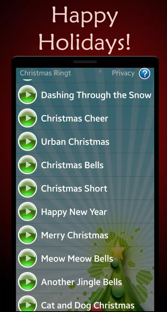 Captures d'écran de Christmas Ringtones
