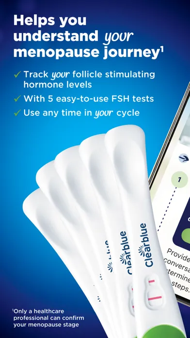 Ảnh chụp màn hình của Menopause Stage - Clearblue me