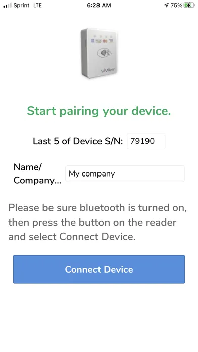 Tangkapan skrin Clearent IDTech Diagnostics