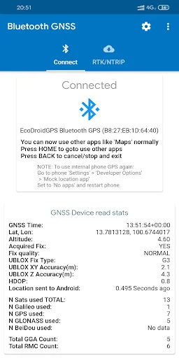 Bluetooth GNSS应用截图