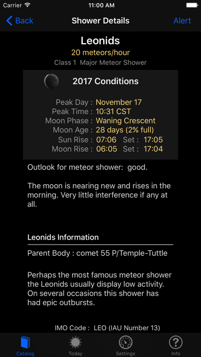 تصاویر Meteor Shower Guide