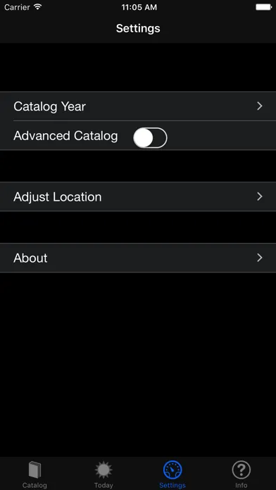 Screenshot di Meteor Shower Guide