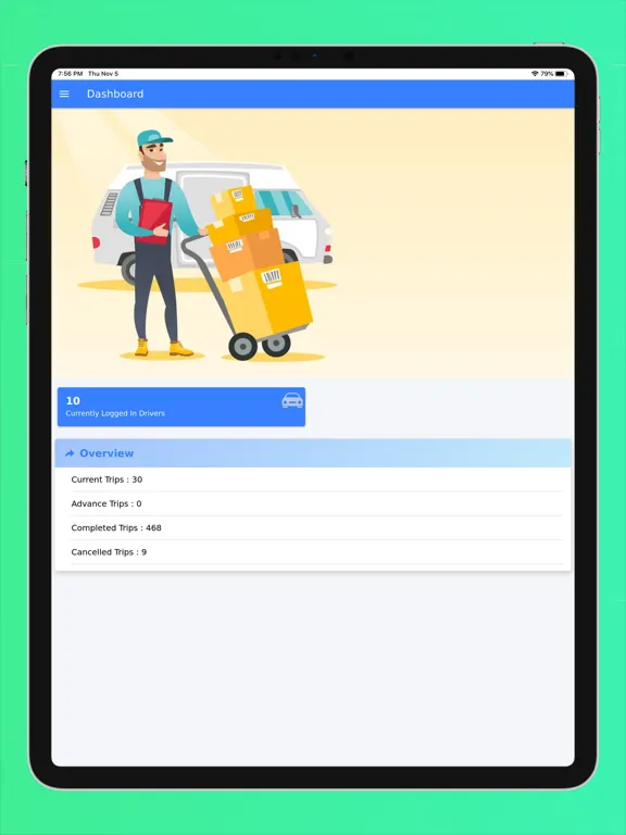 Screenshot di Clearly Express Dispatcher iPad 