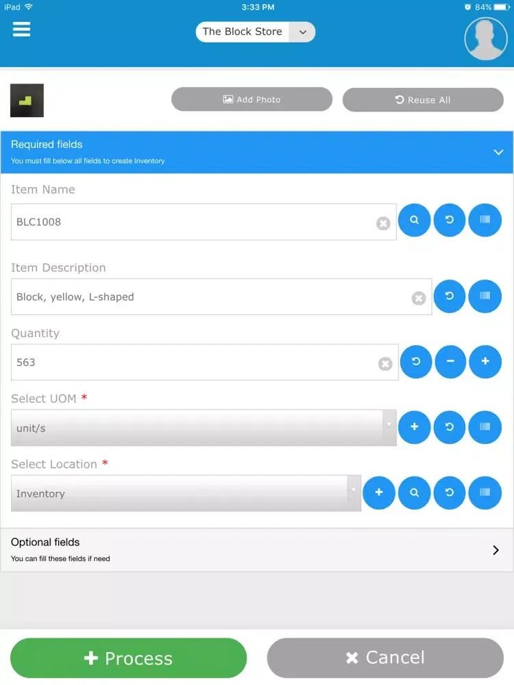 Capturas de tela do Clearly Inventory App iPad 