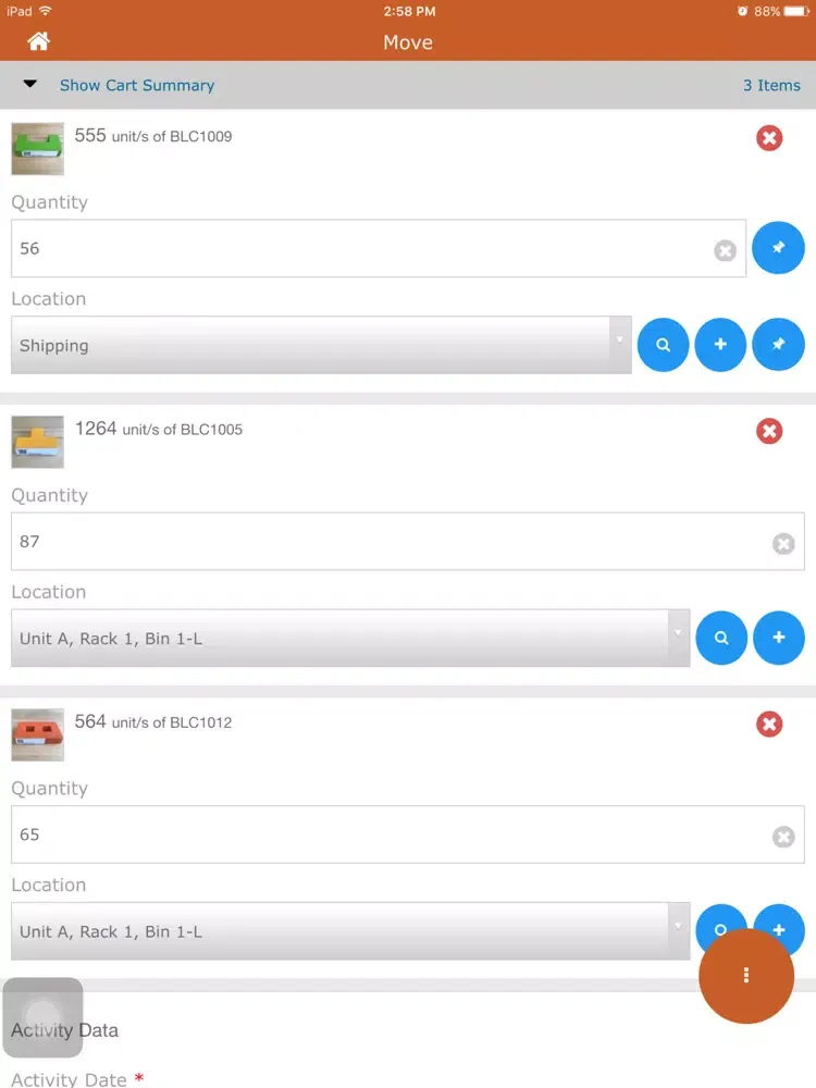 Capturas de tela do Clearly Inventory App iPad 