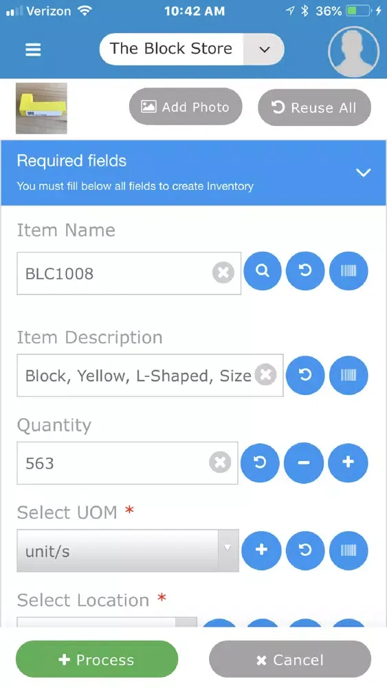 Capturas de tela do Clearly Inventory App