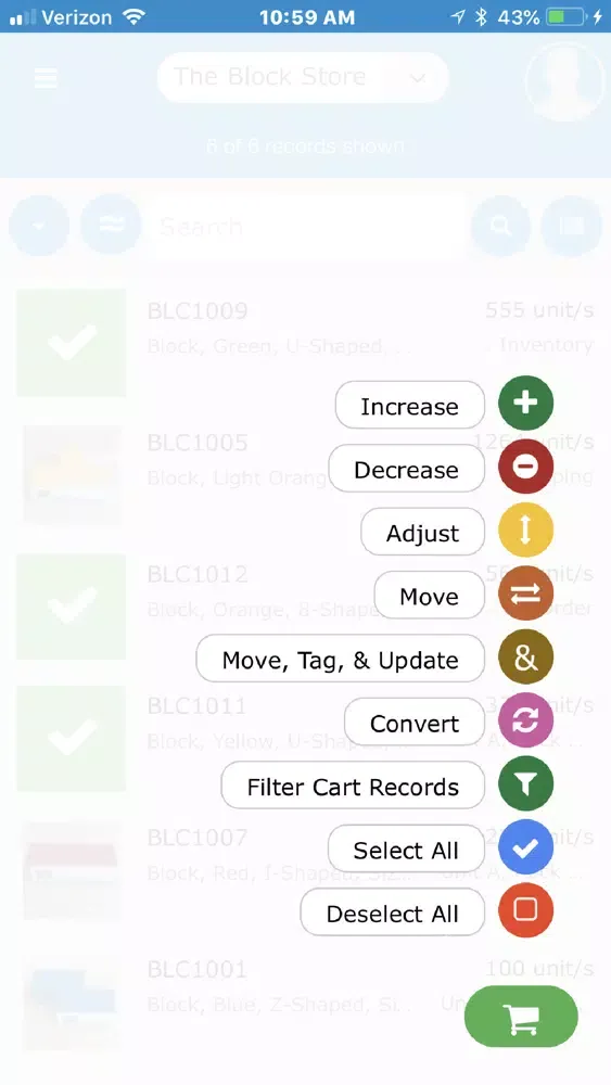 Capturas de tela do Clearly Inventory App