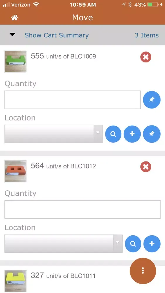 Capturas de tela do Clearly Inventory App