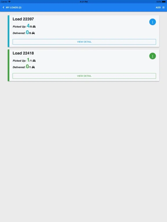 Jenkins Transport iPad  스크린샷