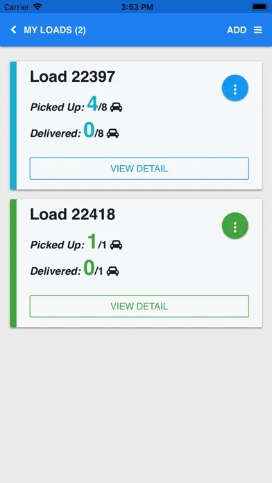 Tangkapan layar Legendary Auto Logistics EPOD