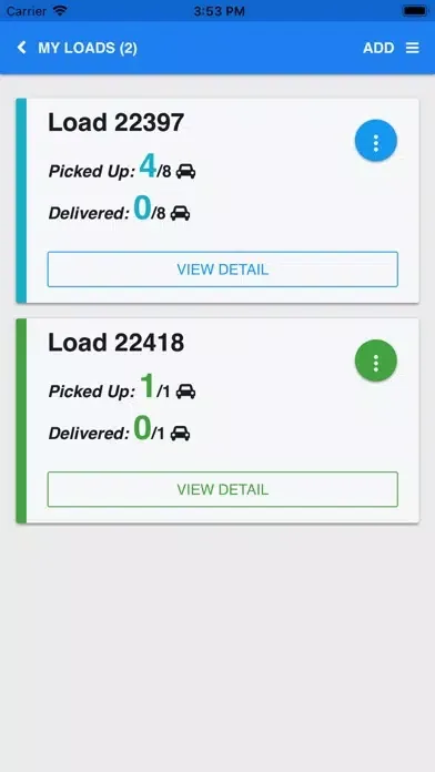 Texas Auto Transport EPOD Ekran Görüntüleri