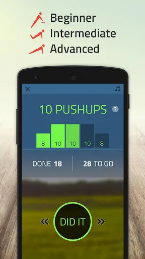 Captures d'écran de 100 pushups: 0 to 100 push ups