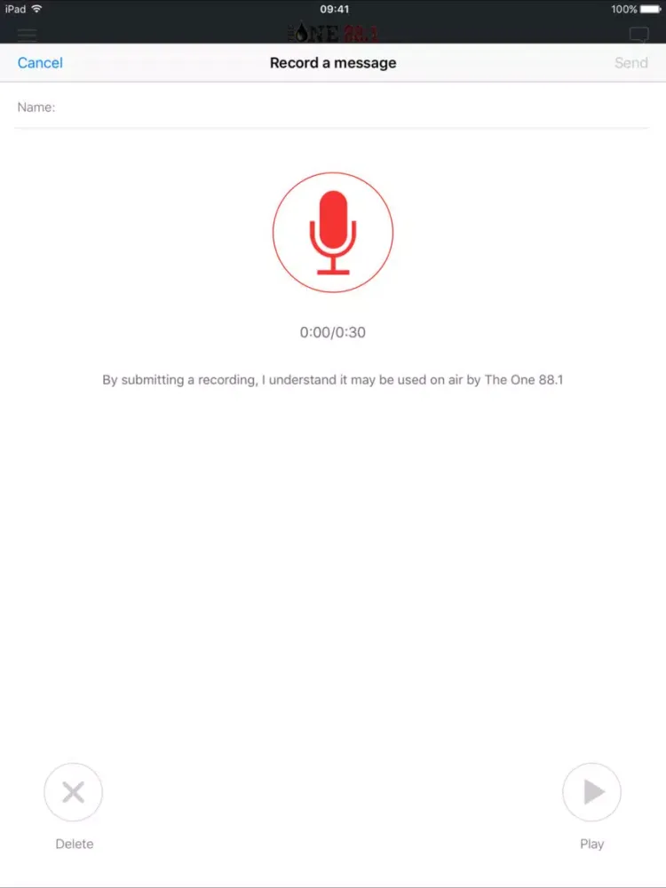 The One 88.1 iPad  스크린샷