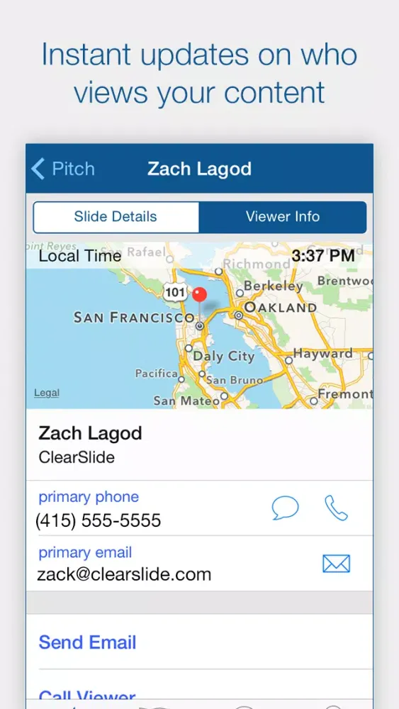 تصاویر ClearSlide Connect - Track Email, Scan Business Cards, and Follow Up with Leads
