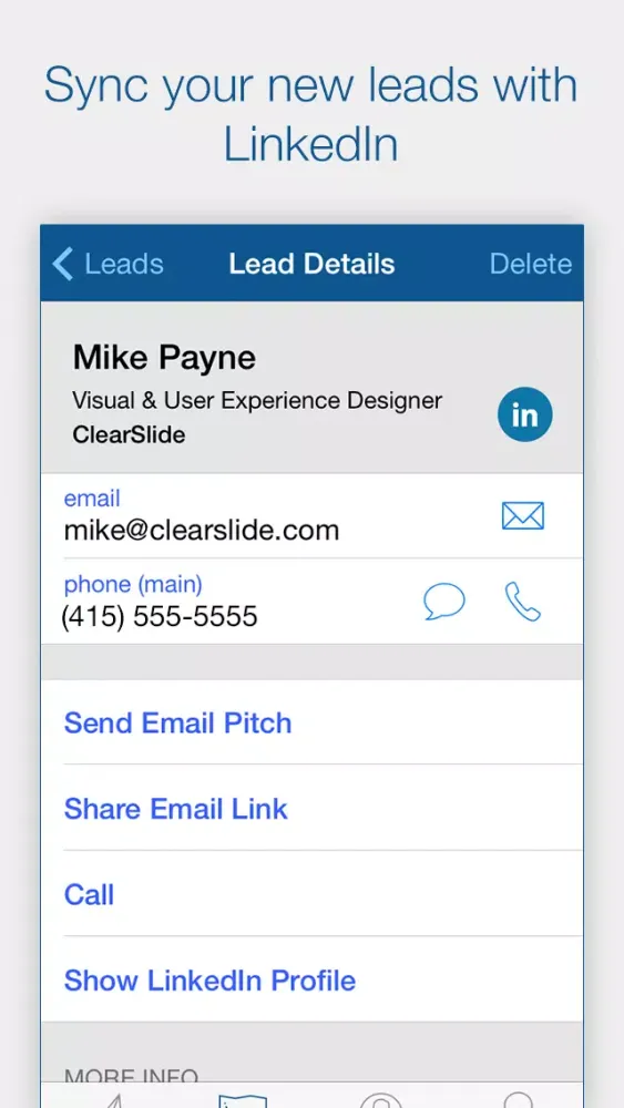 تصاویر ClearSlide Connect - Track Email, Scan Business Cards, and Follow Up with Leads
