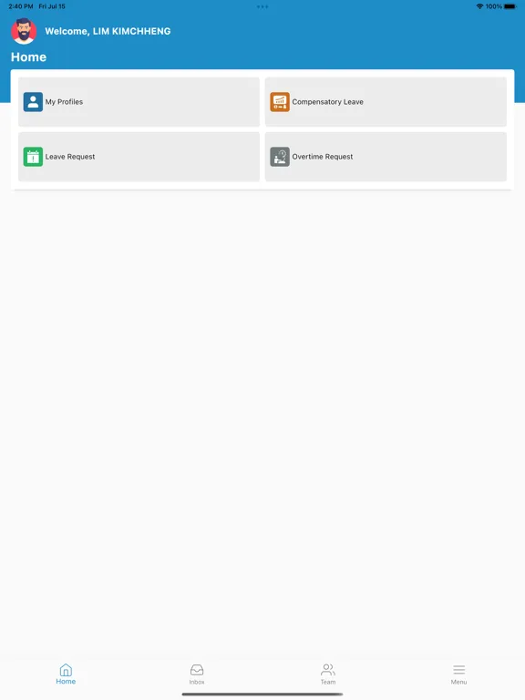 ClearViewHCM Mobile iPad  스크린샷