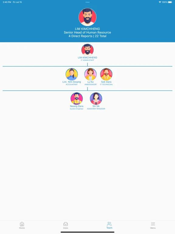 ClearViewHCM Mobile iPad  스크린샷