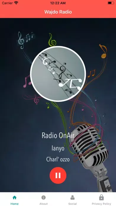Ảnh chụp màn hình của Wadjo Radio Togo