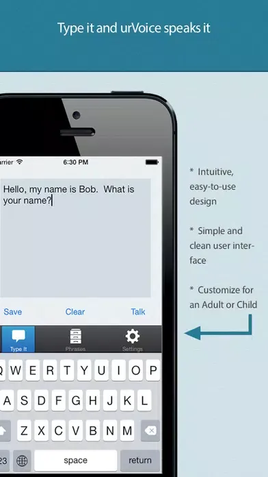 urVoice AAC – Text to speech with type and talk应用截图